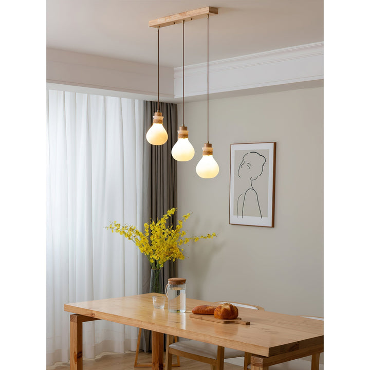 Lámpara colgante para salón. Iluminación decorativa de cuerda y cristal, crea un ambiente cálido.