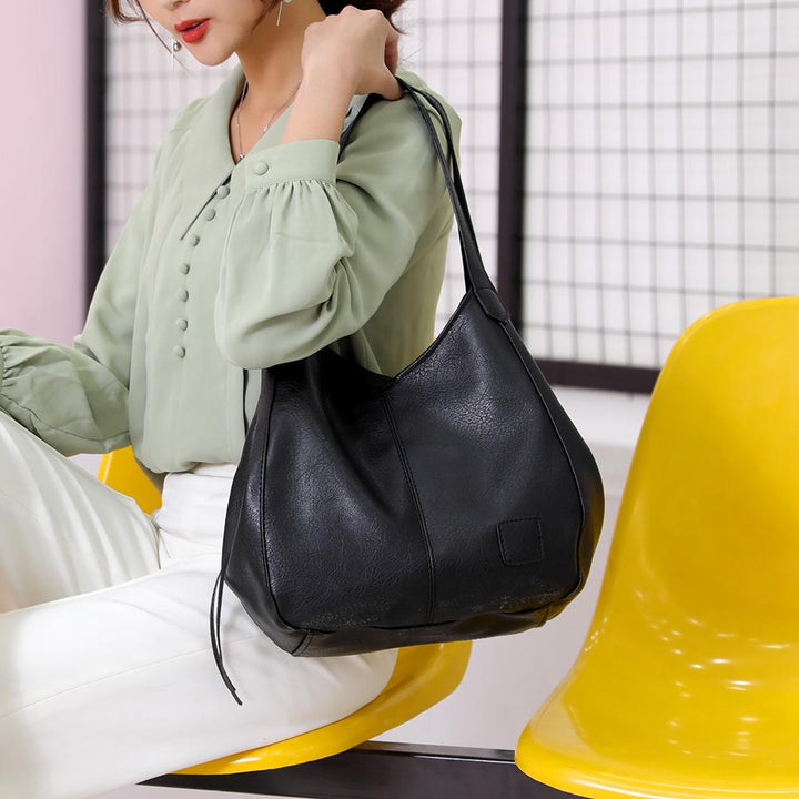Bolso organizador para mujer, piel sintética, hombro, gran capacidad. Ideal para tus accesorios.
