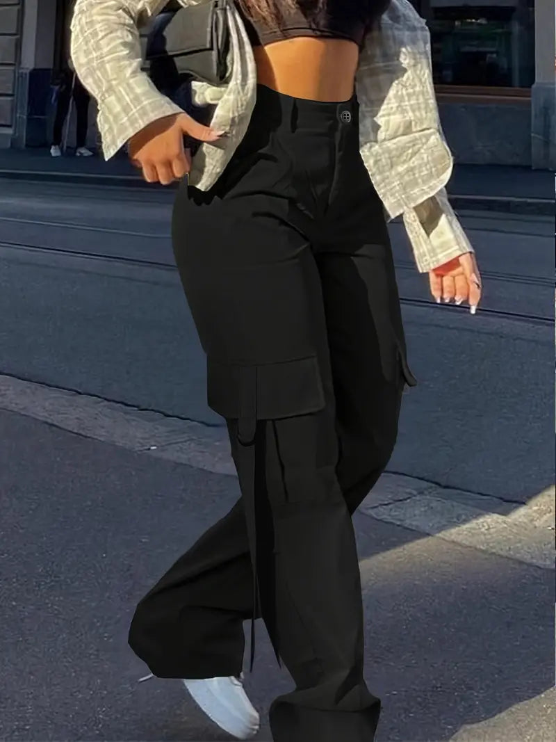 Pantalón cargo streetwear mujer, look urbano y chic.
