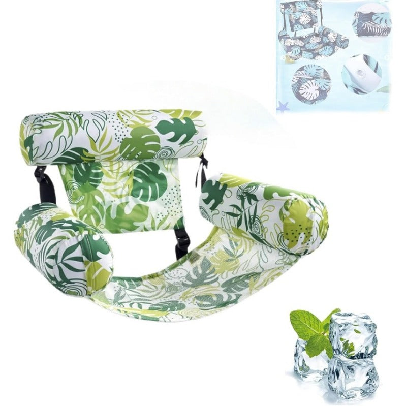 Sofá de piscina inflable, una silla de relajación acuática para un verano sin preocupaciones y diversión.