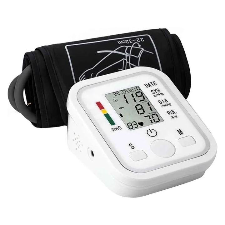Tensiómetro digital automático de muñeca para monitoreo fácil de presión arterial en casa o viaje, control de salud.