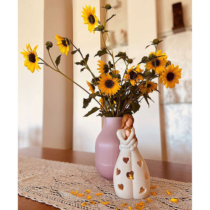 Lámpara de mesa corazón, amor de madre e hijo. Un regalo emotivo y decorativo para cualquier rincón del hogar.