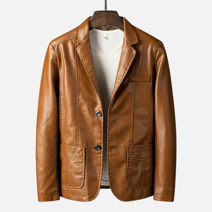 Chaqueta retro de hombre, estilo atemporal. Moda masculina elegante y versátil, ideal para entretiempo.