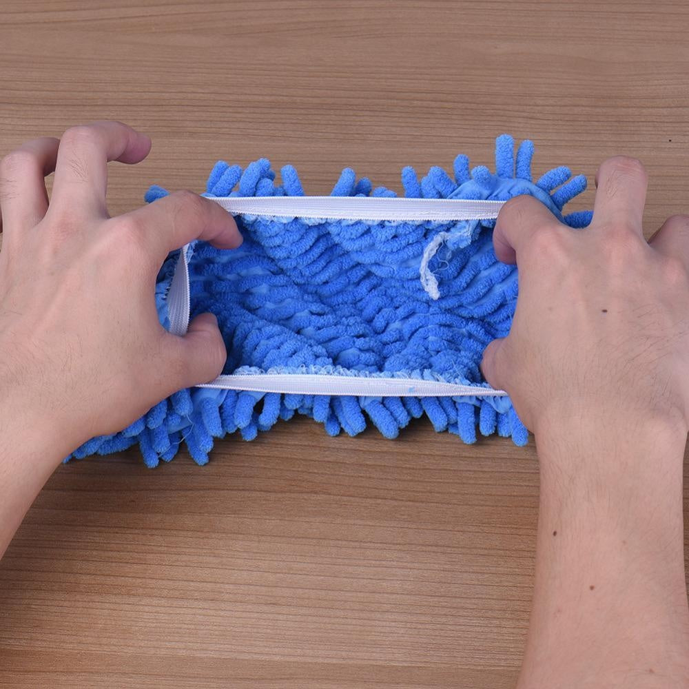 Zapatillas de limpieza para el hogar, diseño unisex con suela de microfibra absorbente para un suelo impecable.