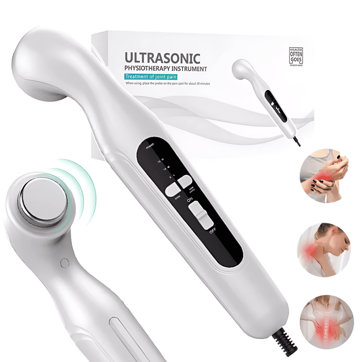 Aparato de fisioterapia en casa para aliviar ciática, esguinces y dolor articular con masaje ultrasónico de 3 intensidades.