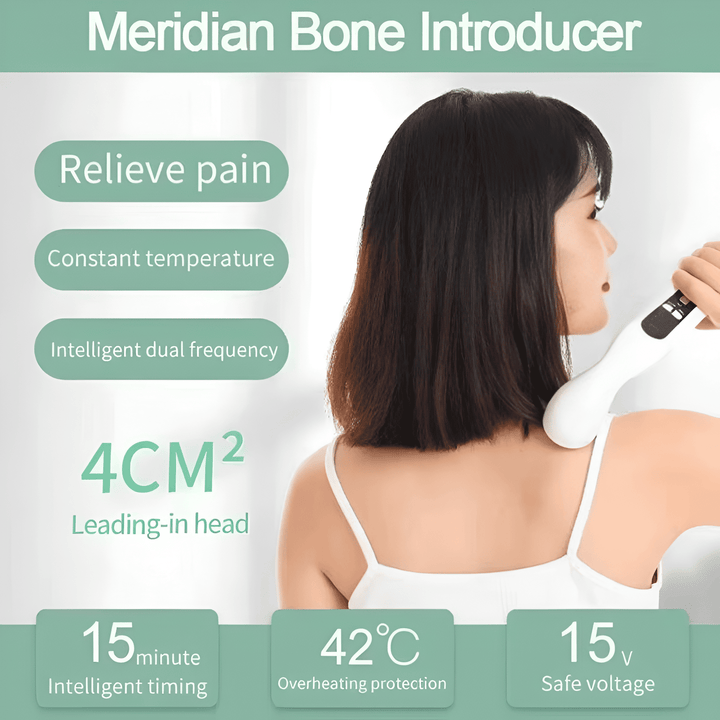 Masajeador ultrasónico para relajación muscular y bienestar, antiinflamatorio, efectivo para ciática y esguinces.
