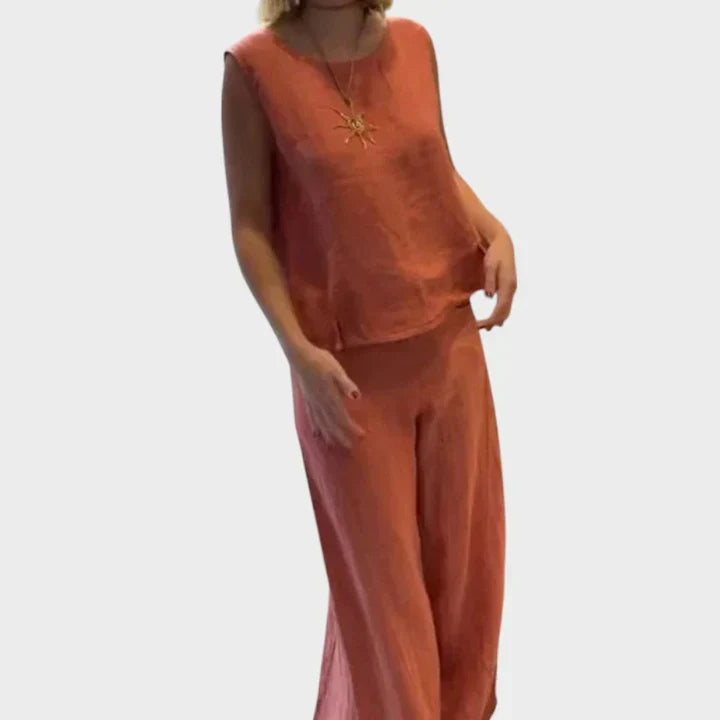 Moda femenina: conjunto de dos piezas boho chic para mujer, perfecto para días de verano y vacaciones.