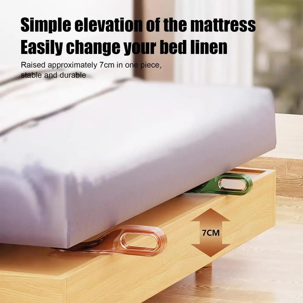 Ayudante de cama ergonómico. Elevador de colchón de plástico resistente para cambiar sábanas sin esfuerzo.