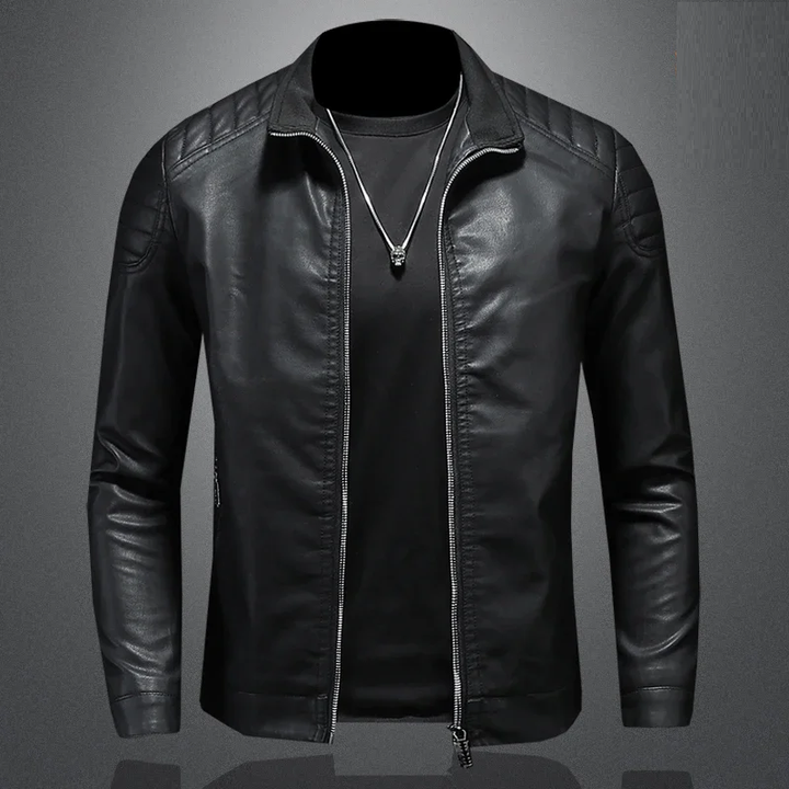 Chaqueta bomber casual para hombre, ideal entretiempo. Estilo moderno y versátil con cremallera. Disponible en azul o negro.