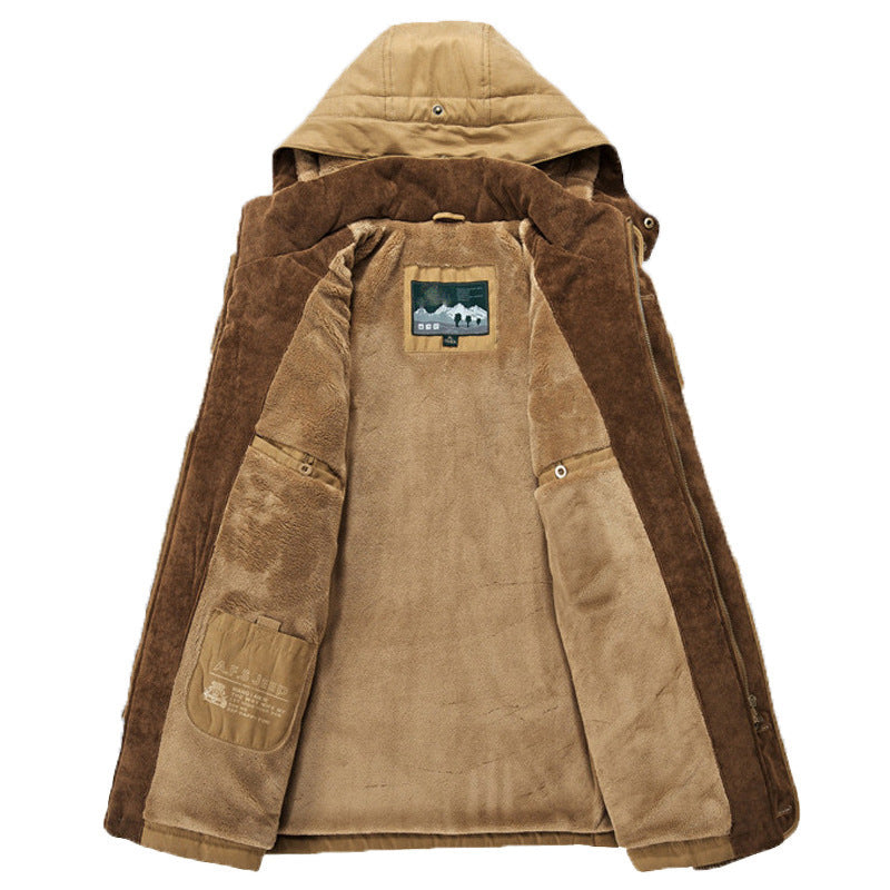 Parka versátil de hombre para el frío invierno, ofrece calidez y confort duradero.