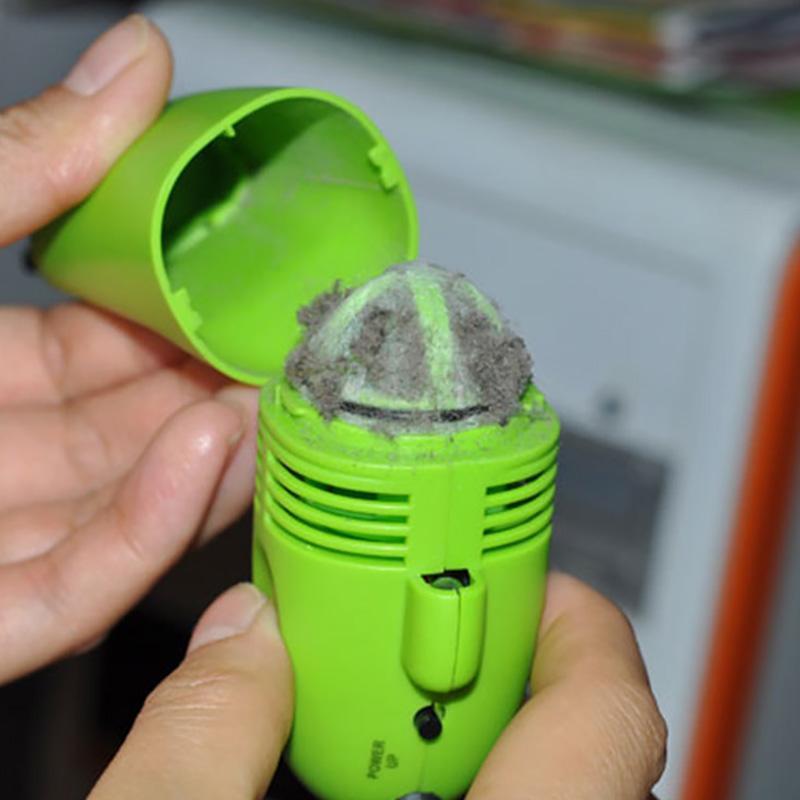 Gadget de limpieza USB, mini aspiradora para mantener ordenado tu teclado y equipo electrónico. Sin cables.