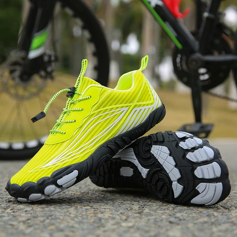 Zapatillas ultraligeras ciclismo carretera hombres, duraderas y ventiladas para largas rutas.