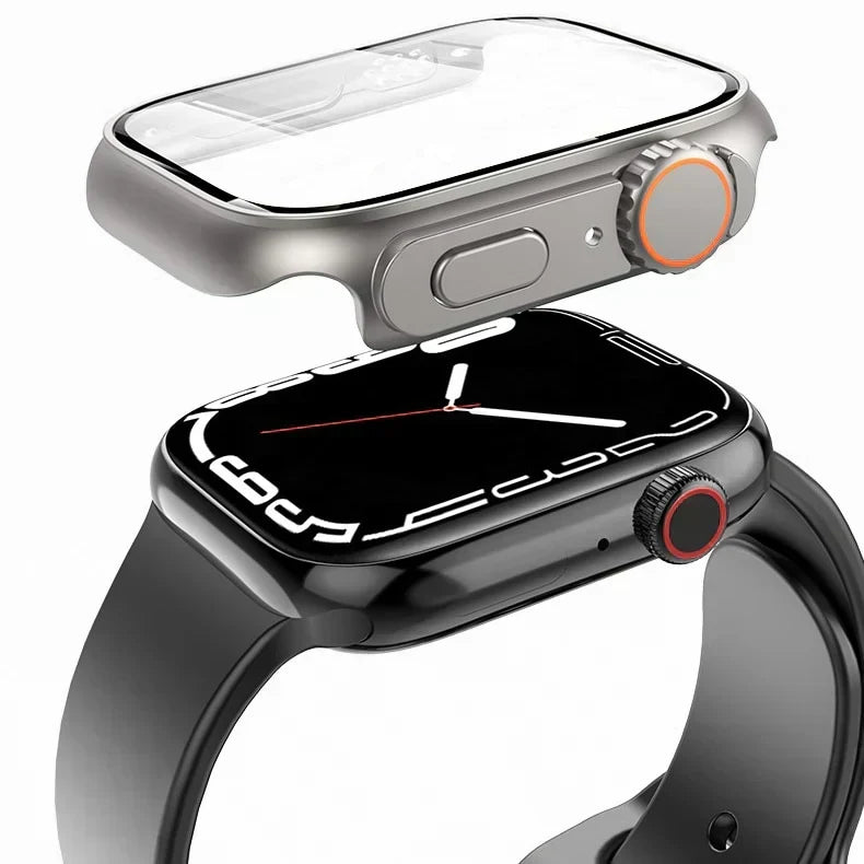 Funda protectora de policarbonato para smartwatch, estilo ultra moderno, fácil instalación, cobertura total.