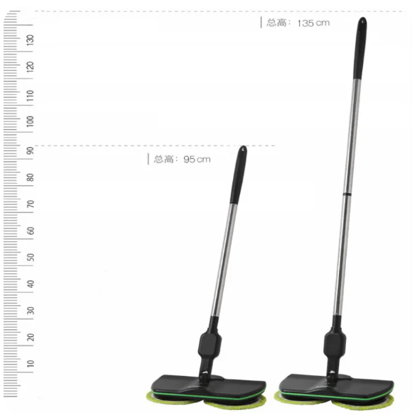 Mopa limpiadora eléctrica con pads giratorios para fregar y pulir. Limpieza de suelos rápida.