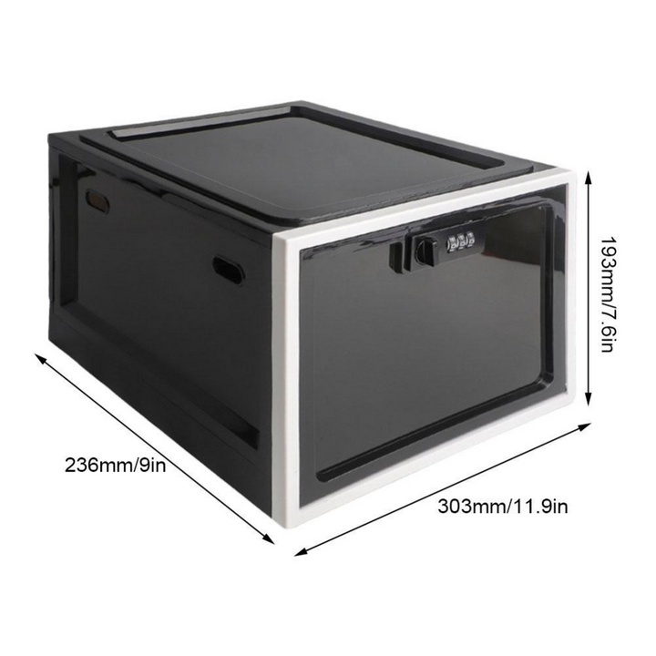 Caja de almacenamiento segura para el hogar, con cerradura para refrigerador: alimentos, medicamentos, privacidad.