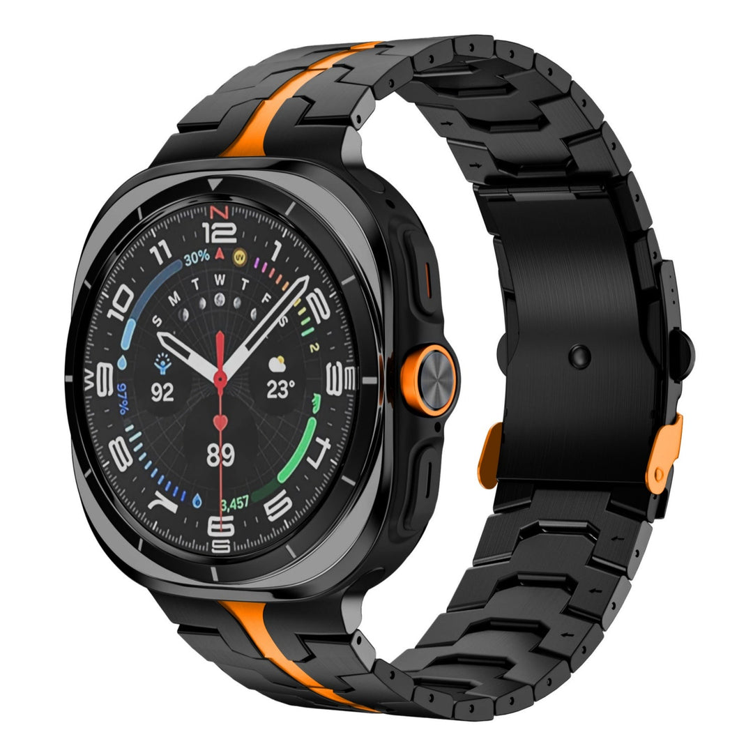 Correa de titanio Grado 2 para smartwatch de 47mm, duradera y adaptable.