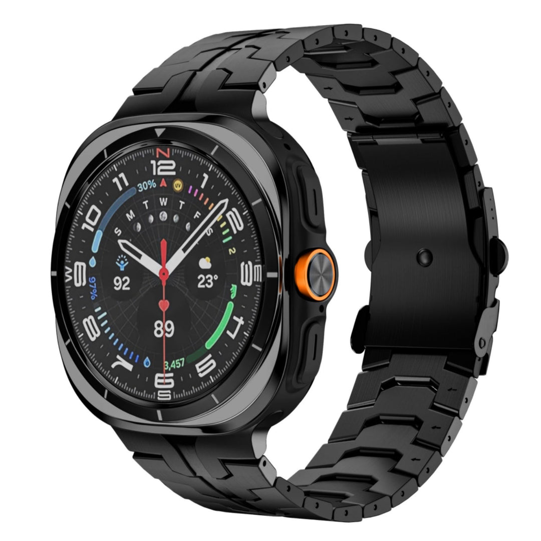 Correa de titanio Grado 2 unisex para smartwatch de 47mm, elegancia y resistencia.