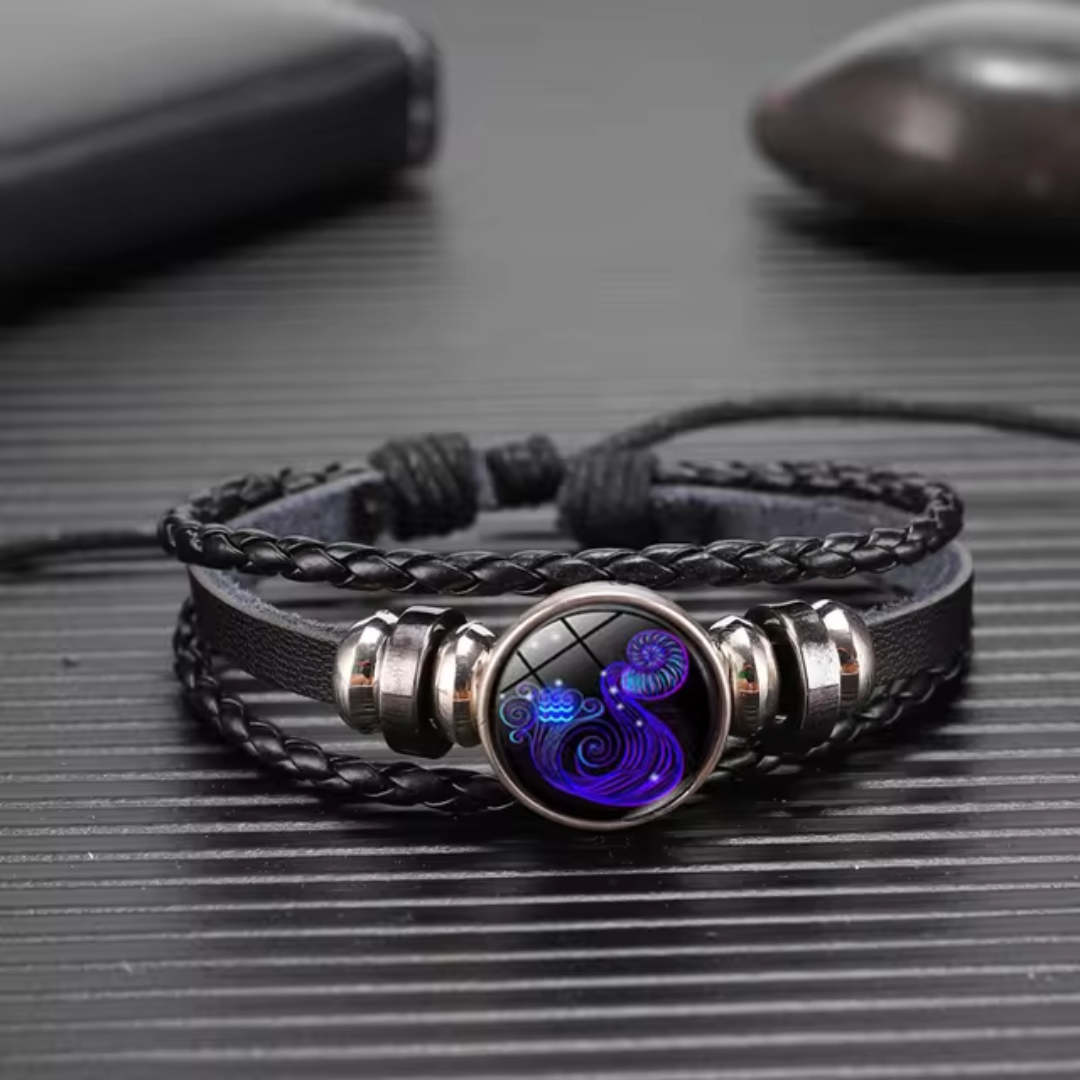 Accesorio de horóscopo con signo astrológico, ideal para bienestar y suerte.