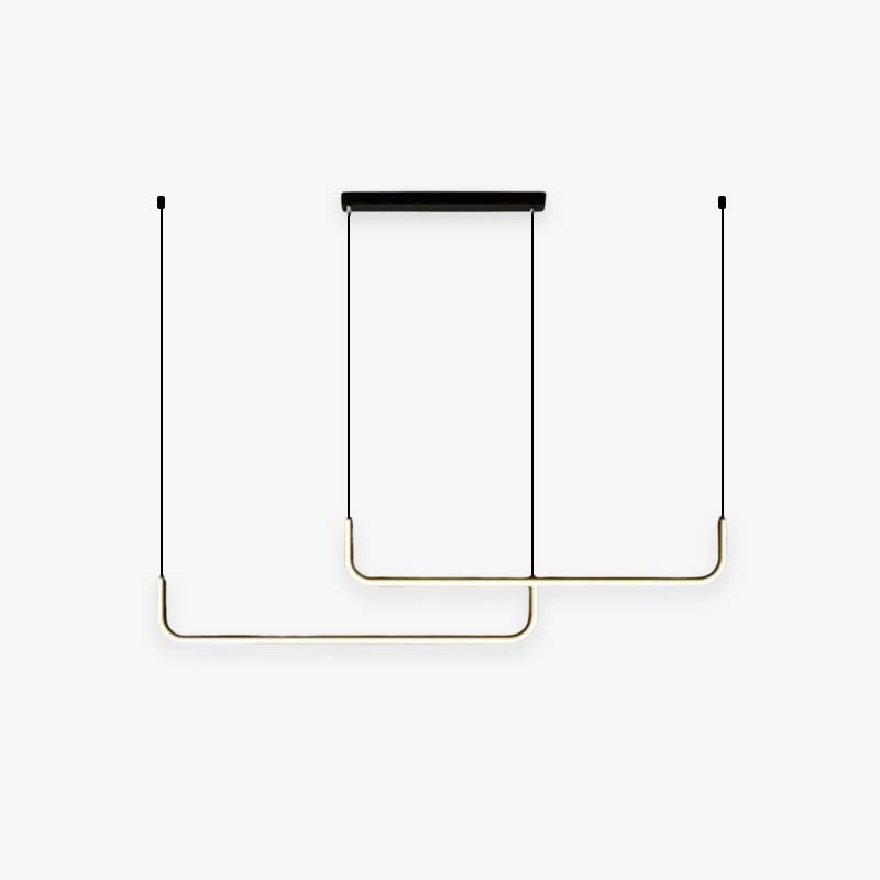 Lámpara LED colgante de alta eficiencia energética. Diseño moderno para salón y cocina. Iluminación versátil.