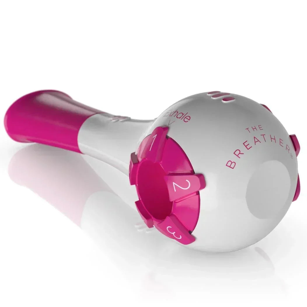 Entrenador pulmonar portátil. Fortalece músculos respiratorios, aumenta la capacidad y vitalidad respiratoria.