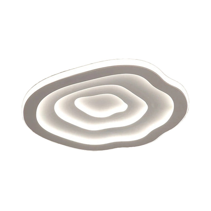 Lámpara de techo LED acrílica ondulada, ideal para iluminación moderna y eficiente en el hogar.