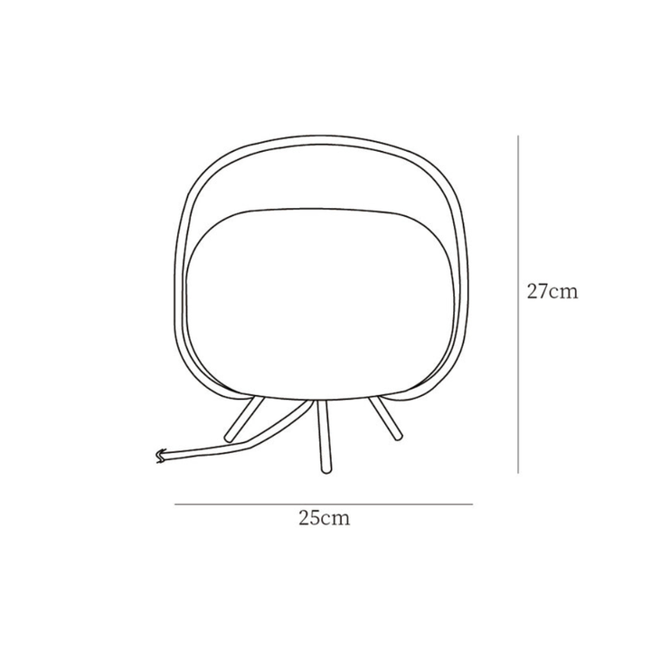 Lámpara de mesa moderna y minimalista, luz ambiental portátil para un interior elegante.