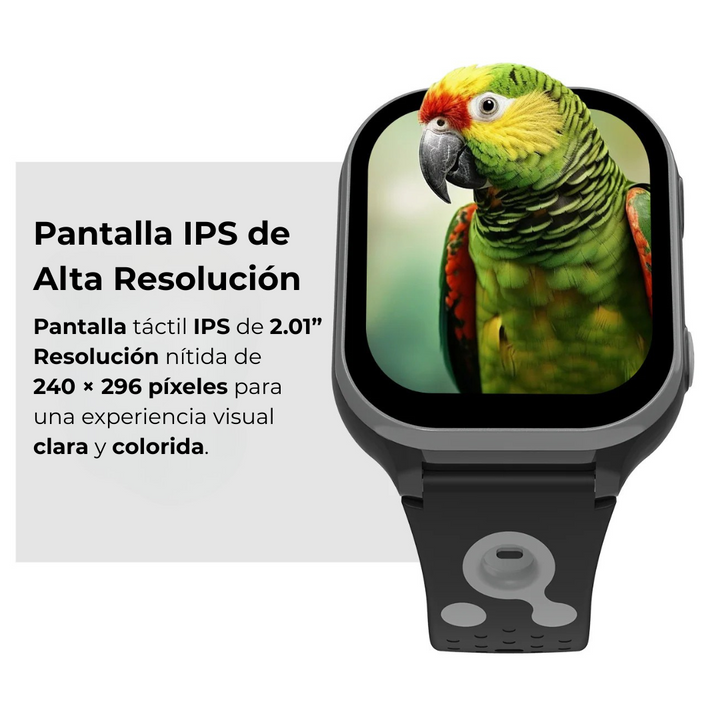 Control parental en reloj inteligente 4G para niños: seguimiento GPS y zonas seguras.