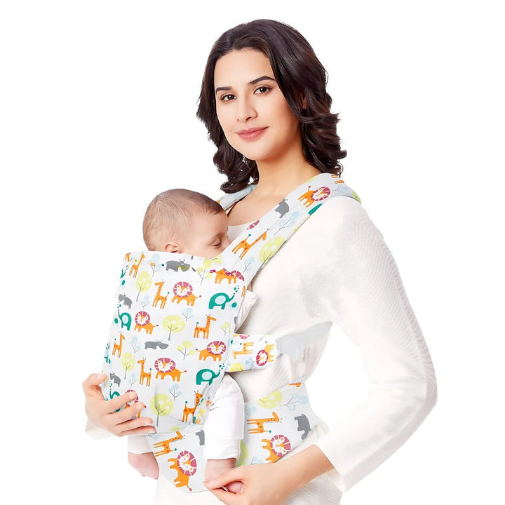 Portabebés ergonómico 4-en-1 con cierres de seguridad y correas ajustables para total tranquilidad de los padres.