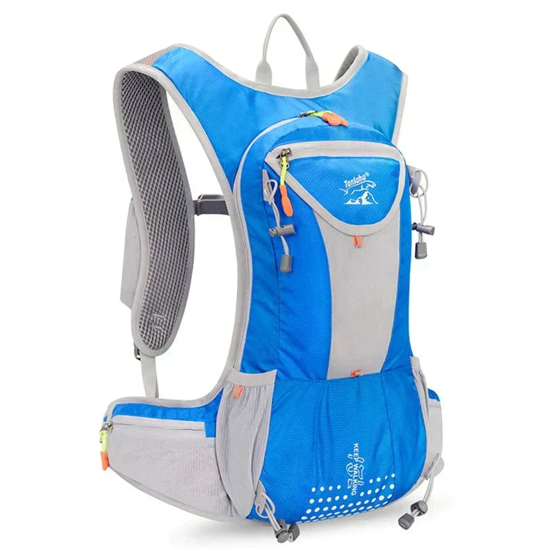 Mochila deportiva ligera e impermeable, con bolsa de hidratación 2L, para senderismo y ciclismo.