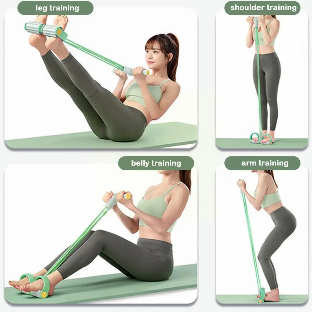Banda de resistencia para tonificación muscular, ejercicio de cuerpo completo y fitness.
