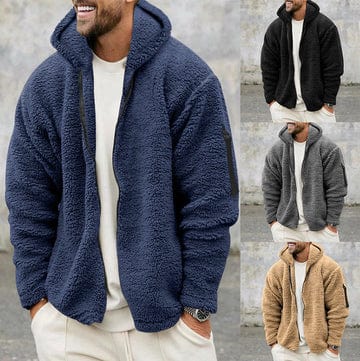 Chaqueta de invierno con capucha para hombre, abrigo cálido y cómodo para el frío exterior.