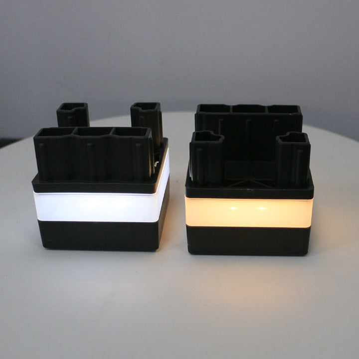 Lámparas solares impermeables para exteriores. Ahorro energía, luz cálida para decoración jardín.