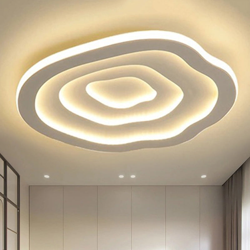 Moderna lámpara de techo LED con diseño ondulado de acrílico. Iluminación eficiente para tu hogar.