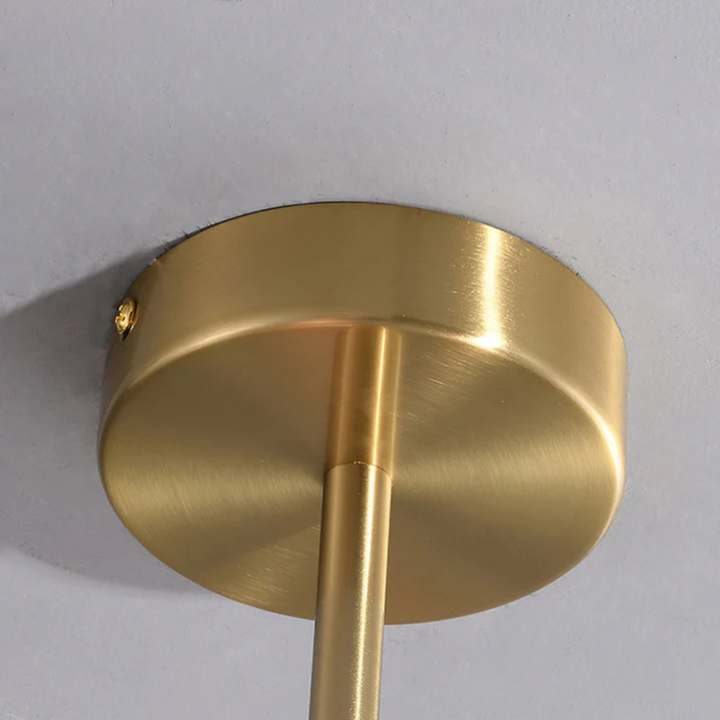 Iluminación de hogar Aris, lámpara colgante de cobre. Candelabro moderno y elegante.