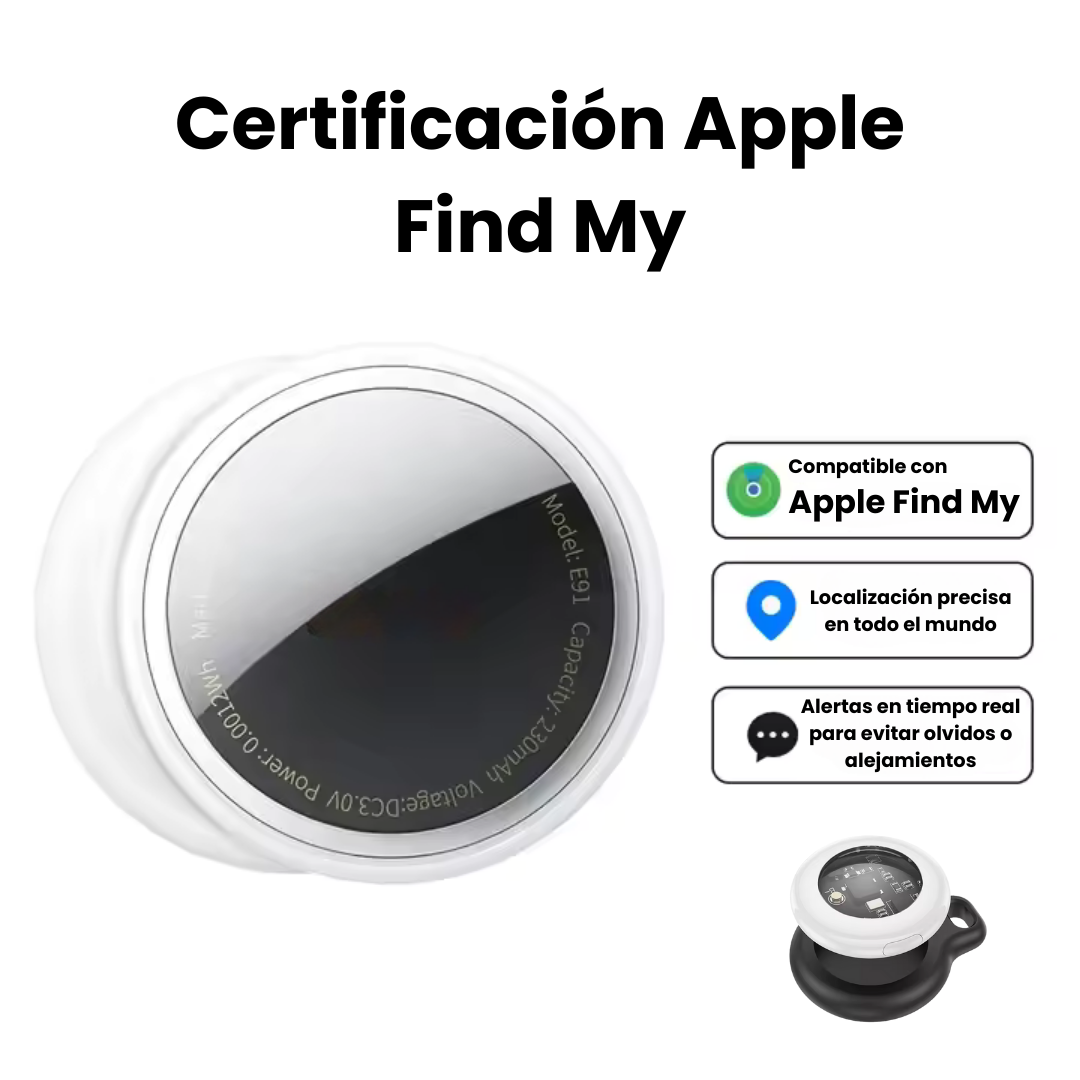 Localizador GPS compatible con iOS Find My. Rastreo fácil y seguro para tu vehículo o moto. ¡Sin cuotas!