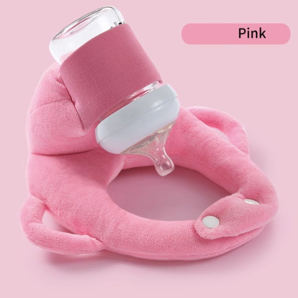 Regalo bebé: cojín soporte de biberón, accesorio práctico para alimentación manos libres sin derrames.