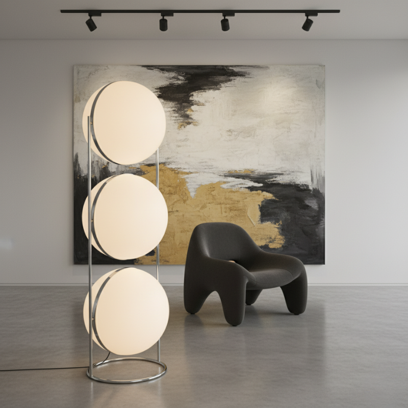 Ilumina tu salón con esta lámpara de pie moderna, estilo escandinavo, luz decorativa.