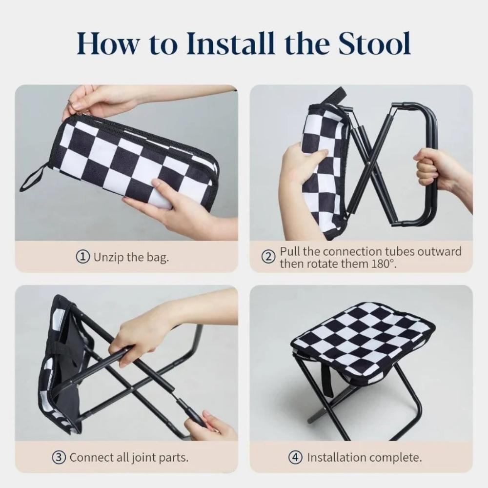 Silla plegable de exterior para playa. Diseño cómodo y fácil de guardar. Respaldo ergonómico.