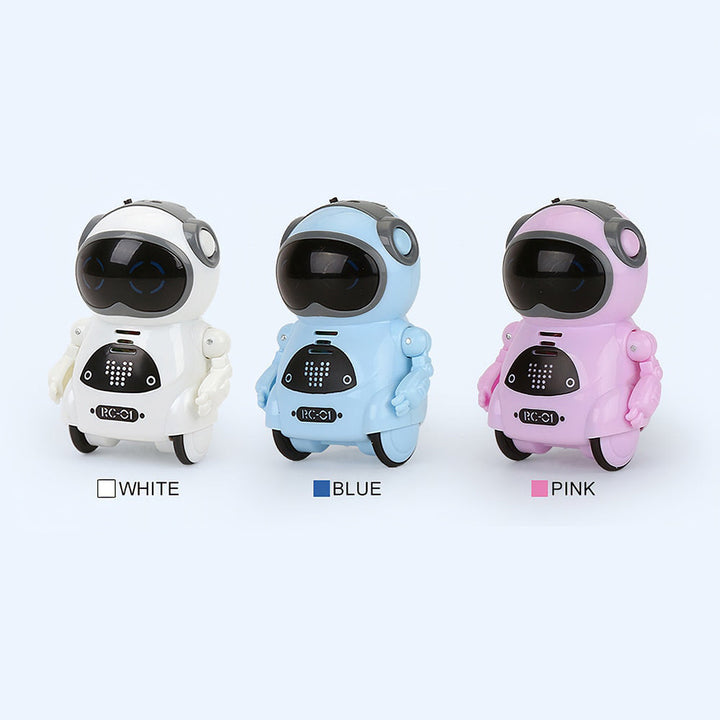 Tecnología infantil: robot de bolsillo RC interactivo. Juguete moderno y compacto para horas de diversión.