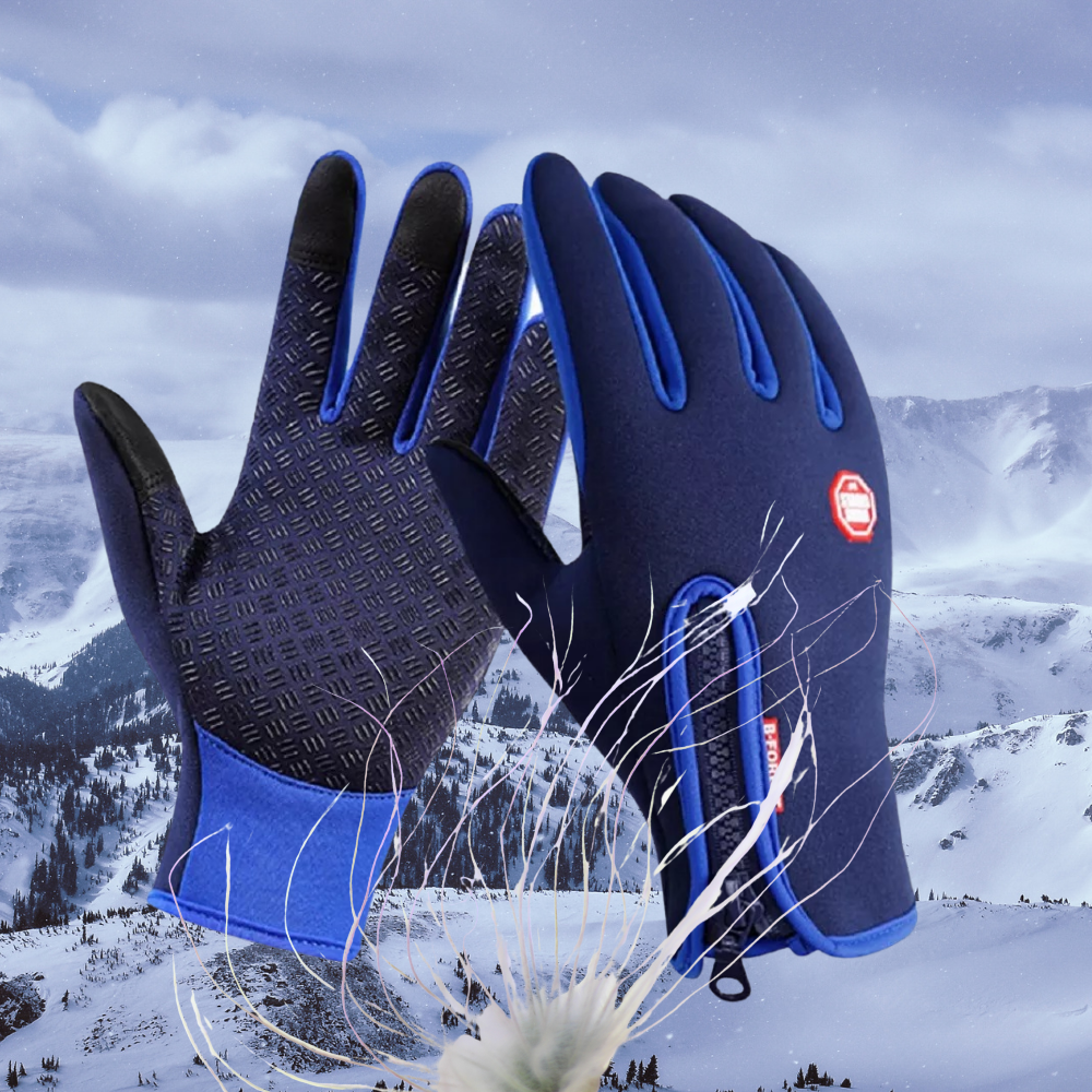 Guantes térmicos unisex, impermeables y antideslizantes. Ideales para protegerse del frío intenso en invierno.