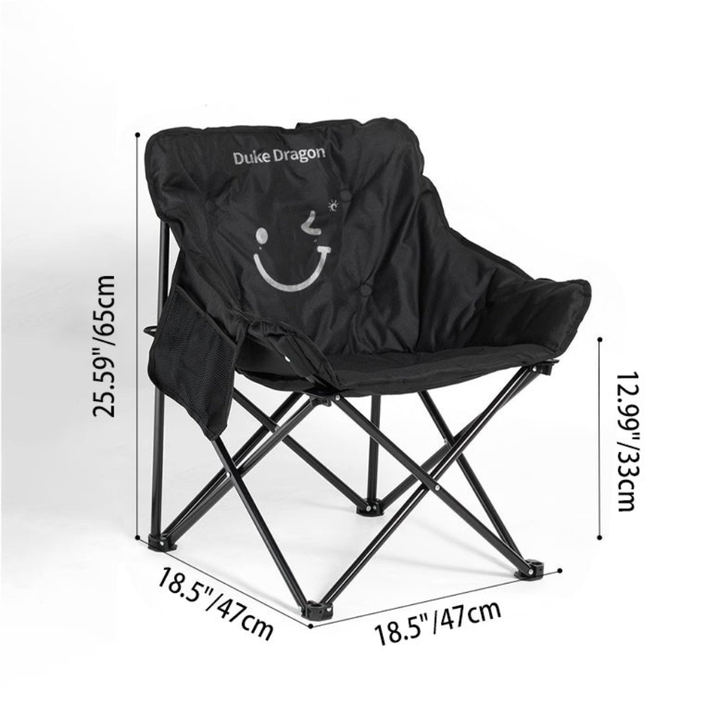 Silla de camping portátil y plegable para viajes, senderismo y disfrutar del jardín con confort exterior.