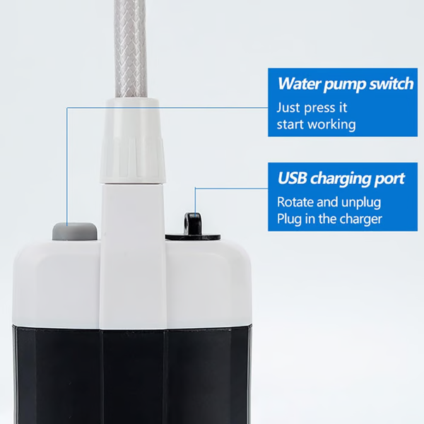 Ducha de exterior compacta y fácil de usar, ideal para mantener la higiene en camping y senderismo.