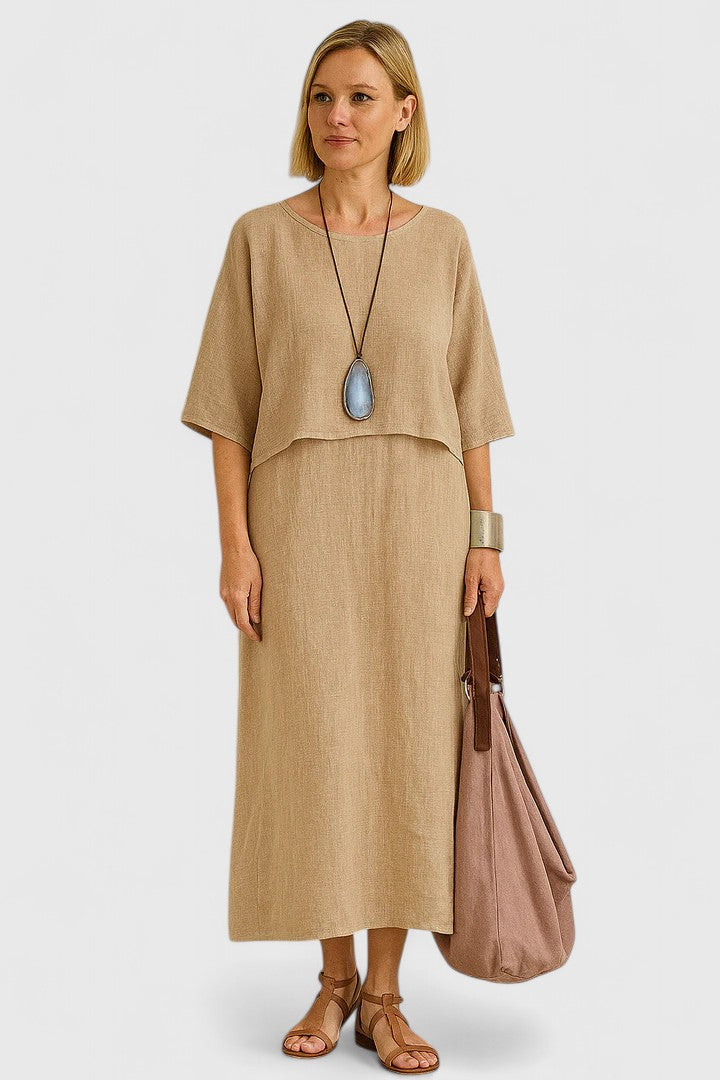 Conjunto cómodo de dos piezas para mujer, perfecto para un estilo casual chic y los días de verano.