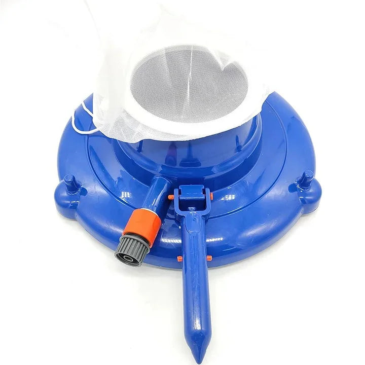 Aspiradora para mantenimiento de piscina, mantiene el agua limpia de hojas y otros residuos.