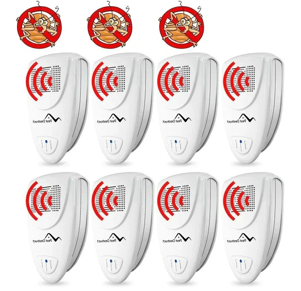 Repelente ultrasónico compacto para chinches. Discreto y fácil de enchufar en cualquier rincón del hogar.