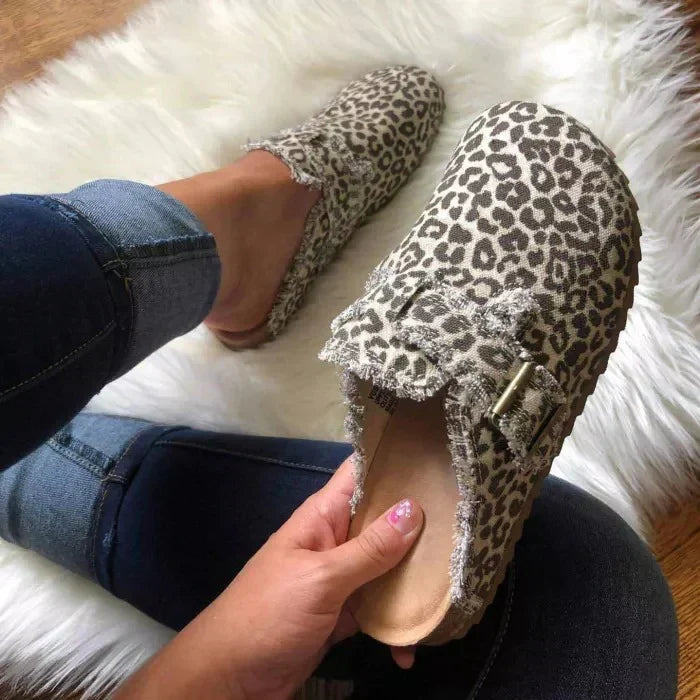 Zuecos de lona ligeros para mujer, calzado casual de verano transpirable, ideales para un confort diario.