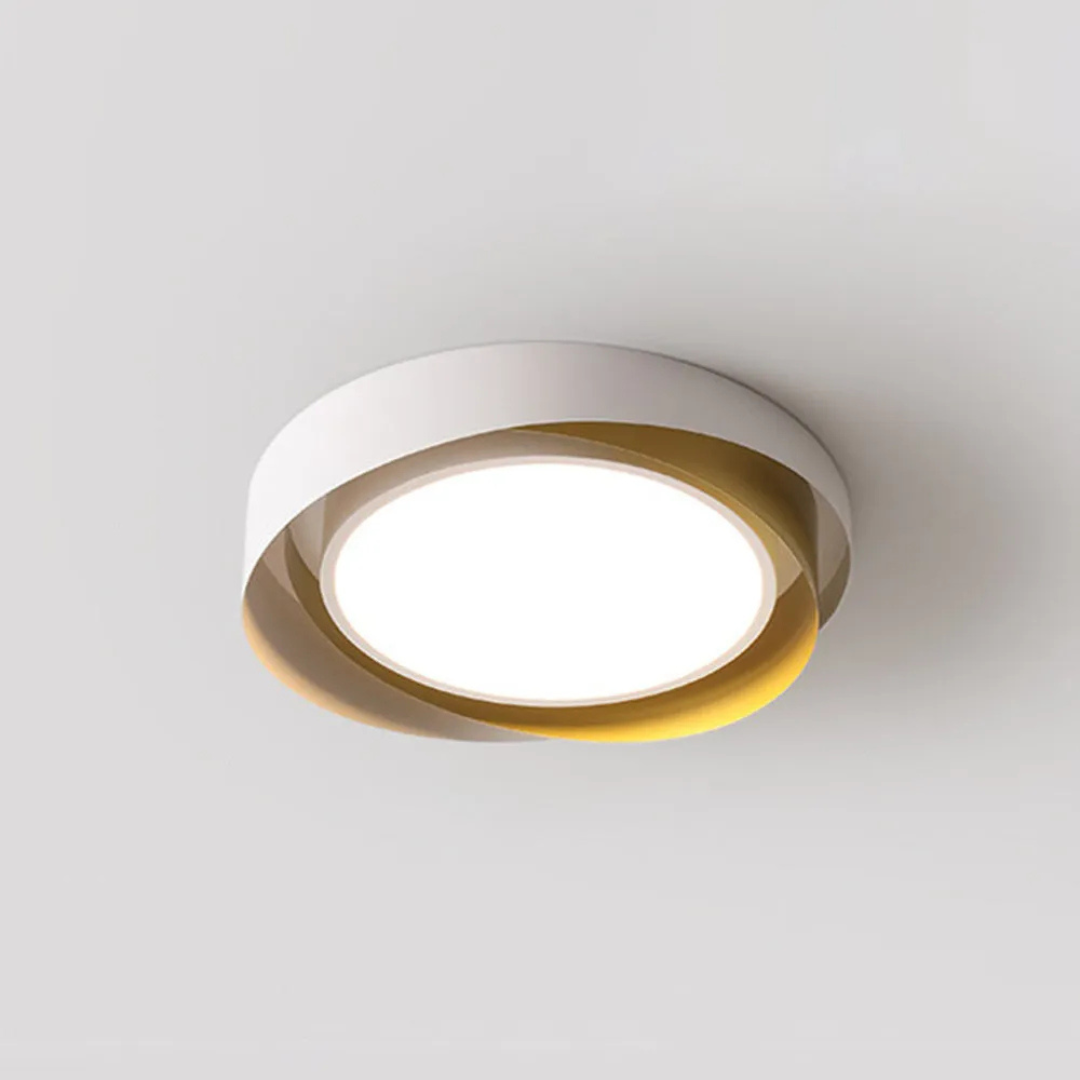 Diseño moderno y elegante de lámpara de techo LED, perfecta para una iluminación interior sofisticada.
