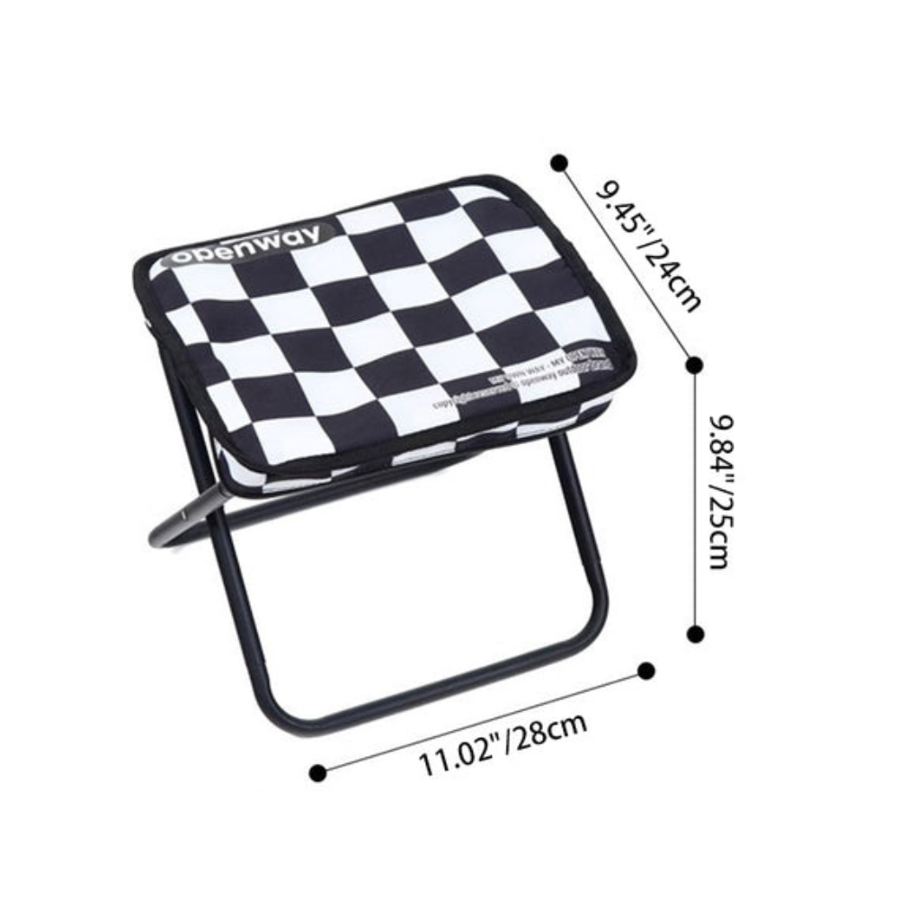 Asiento cómodo y plegable para pesca o camping. Resistencia garantizada y fácil de limpiar.