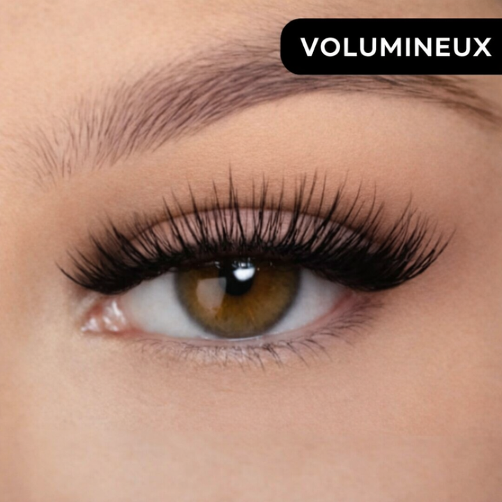 Pestañas magnéticas de belleza para ojos, creando una mirada impactante y voluminosa. Maquillaje reutilizable.