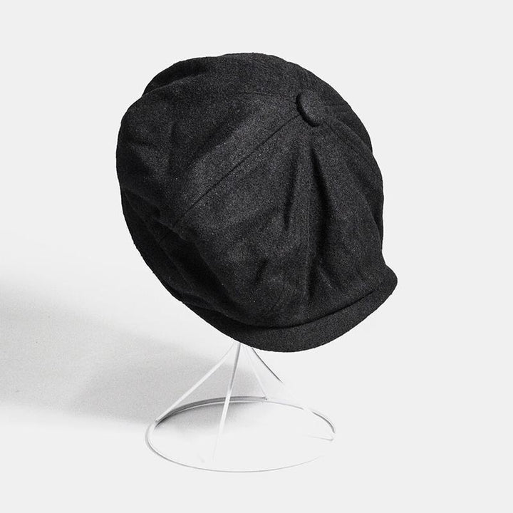 Boina retro flatcap de hombre, estilo vintage clásico. Accesorio elegante para invierno.